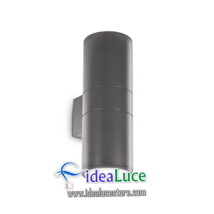 Lampada da parete Applique Ideal Lux Gun Ap2 Big Antracite 236858