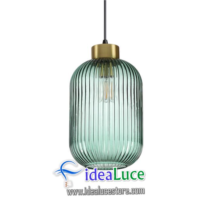 Lampadario sospensione Ideal Lux Mint-3 Sp1 Verde 237497