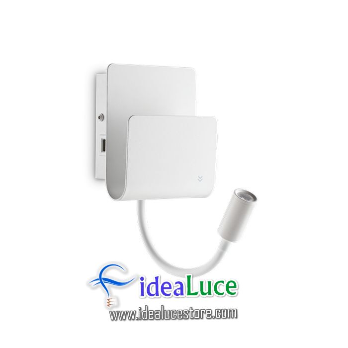 Lampada da parete Applique Ideal Lux Probe Ap2 Bianco 243160
