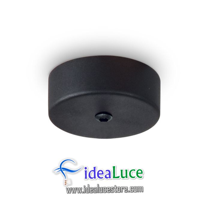 Rosone Magnetico 1 Luce Nero Ideal Lux 244242