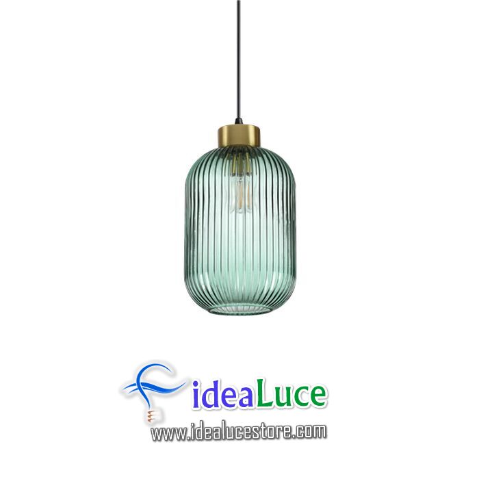 Lampadario sospensione Ideal Lux Mint-1 Sp1 Verde 248554