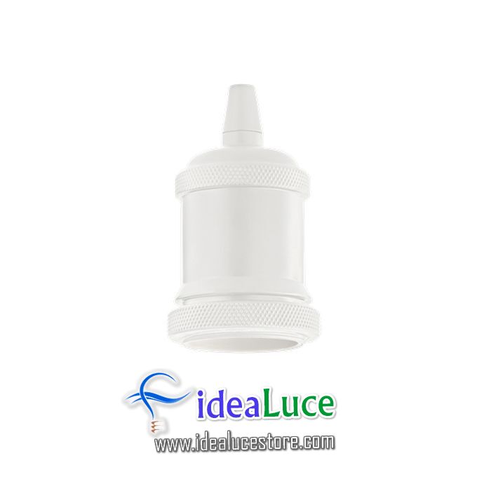 Lampada Ideal Lux Portalampada E27 Ghiera Bianco 249186