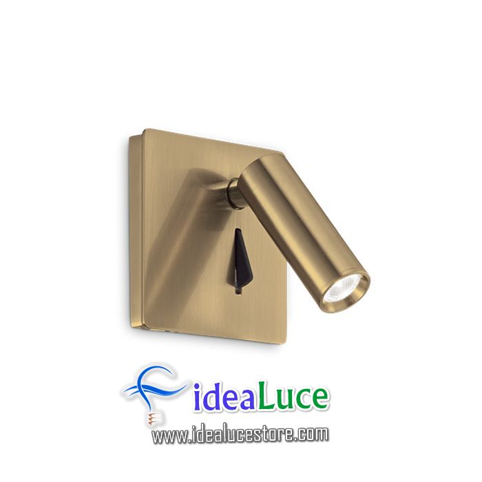Lampada da parete Applique Ideal Lux Lite Ap Ottone 250120