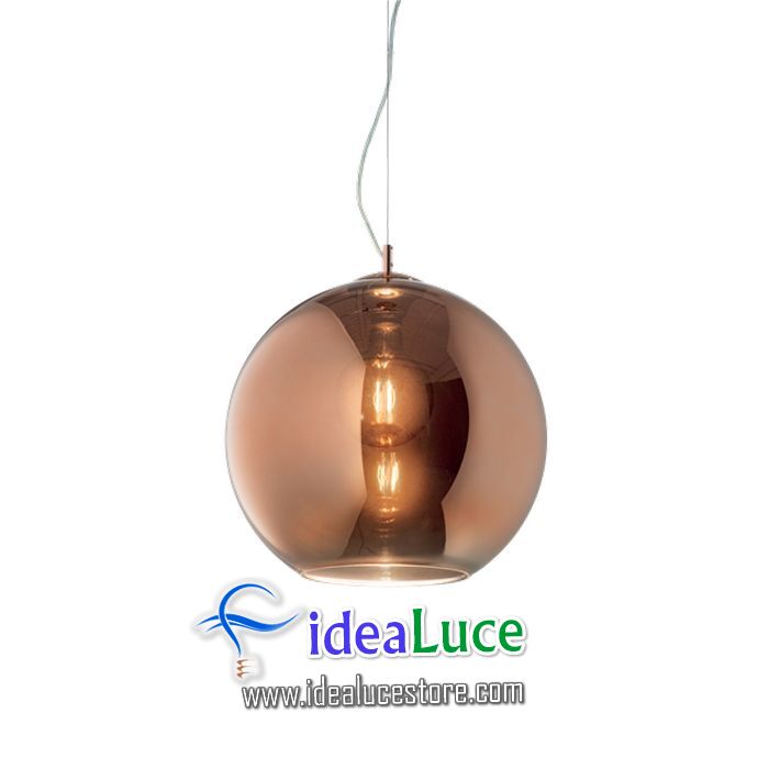lampadario sospensione ideal lux nemo sp1 d20 rame 250328
