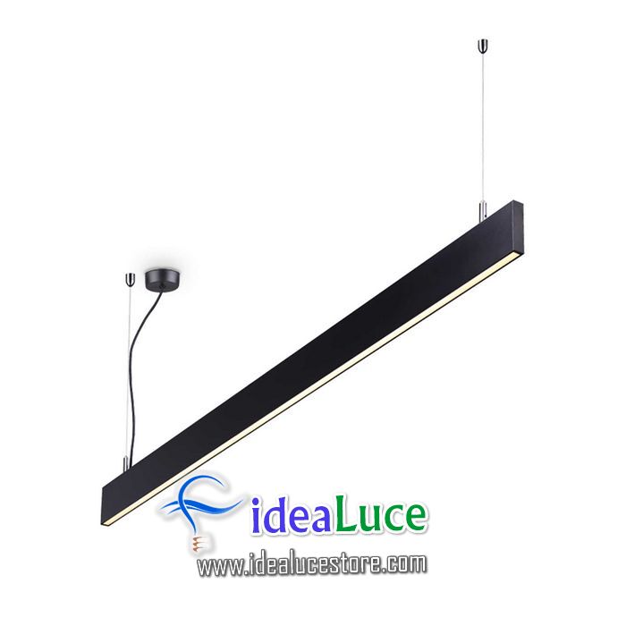 Lampadario sospensione Ideal Lux Linus Sp Bk 4000k 268217