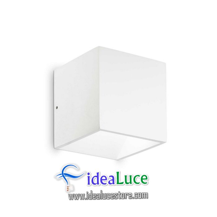Lampada da parete Applique Ideal Lux Rubik Ap1 D10 Bianco 3000k 269313