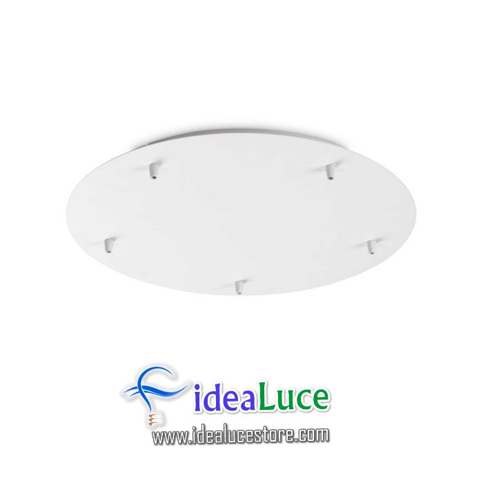 Bilanciere Ideal Lux Rosone Standard 5 Luci Bianco 285634