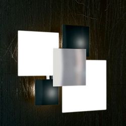 Plafoniera Top Light Shadow Nera 1088 PL 45NE