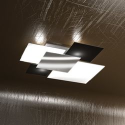 Plafoniera Top Light Shadow Nera 1088 PL 70 NE