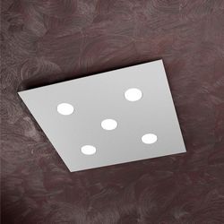 Plafoniera Top Light Area Led Grigia 1127/PL5 GR