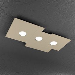 Plafoniera Top Light Plate Led Sabbia 1129/PL3 R SA