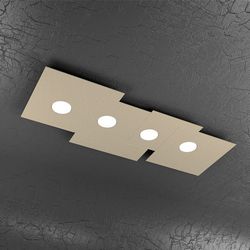 Plafoniera Top Light Plate Led Sabbia 1129/PL4 R SA