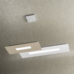 Sospensione Top Light Wally Led Bianco-Sabbia 1138/S2 BS