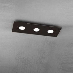 Plafoniera Top Light Path Led Marrone  1141/PL3 MA