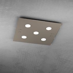 Plafoniera Top Light Path Led Tortora 1141/PL5 TO