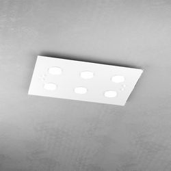 Plafoniera Top Light Path Led Bianco 1141/PL6 BI