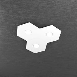 Plafoniera Top Light Hexagon Led Bianco 1142/3L BI A3