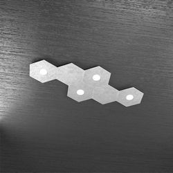 Plafoniera Top Light Hexagon Led Argento 1142/4L2D FA A2