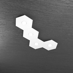 Plafoniera Top Light Hexagon Led Bianco 1142/4L BI A3