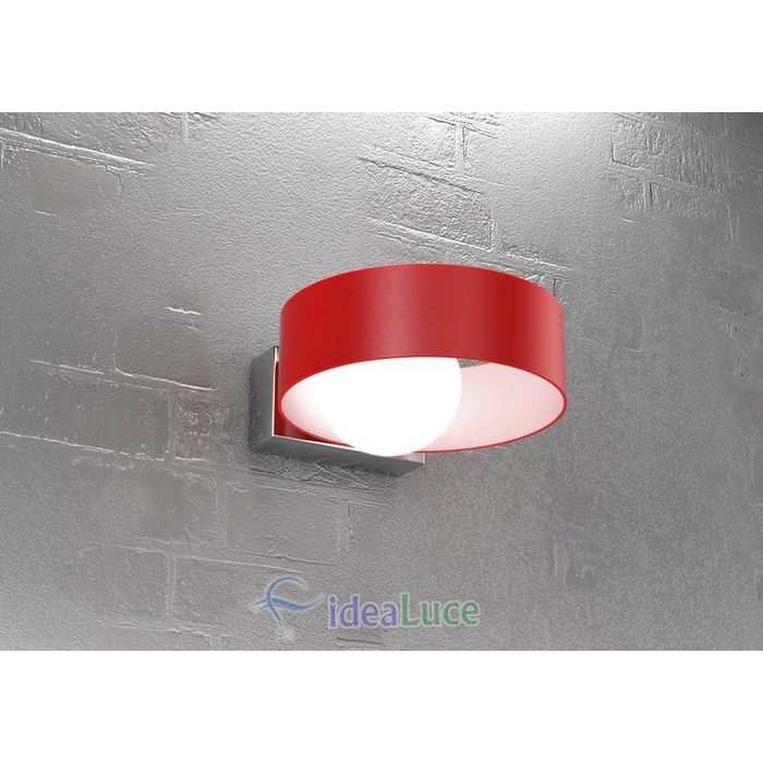 Applique Top Light  Egg Rosso 1093 A