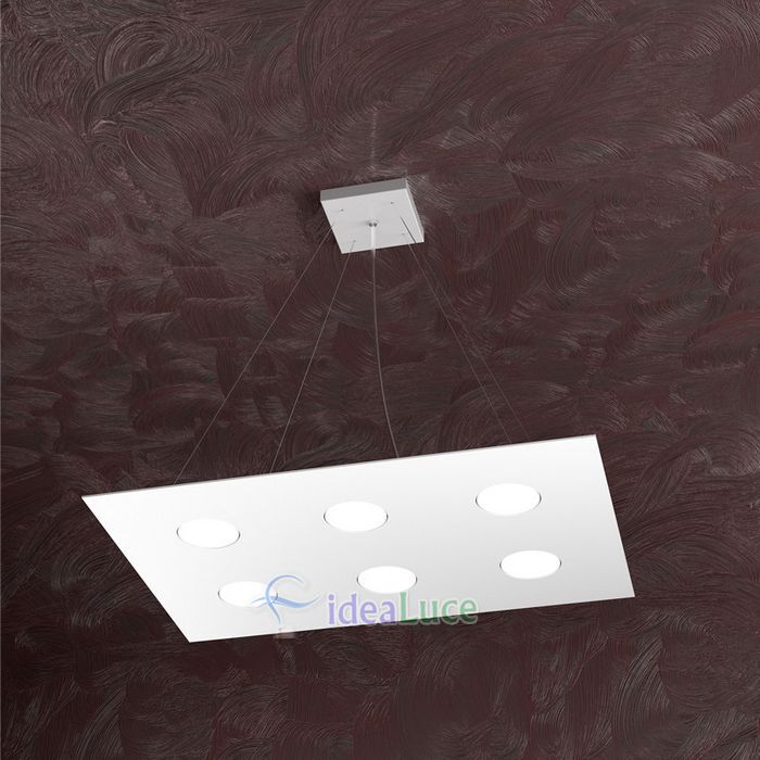 Sospensione Top Light Area Led Bianca 1127/S6 R BI