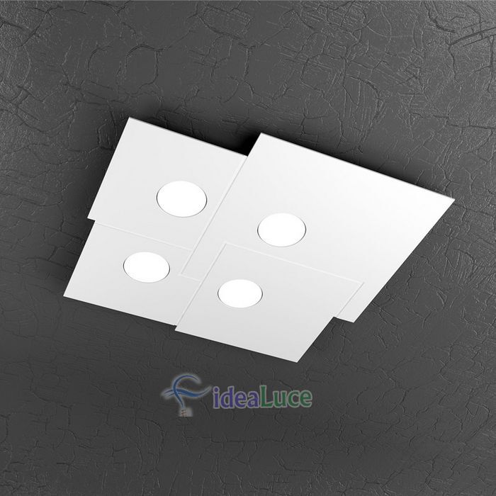 Plafoniera Top Light Plate Led Bianca 1129/PL4 BI Plafoniera Top Light Plate Led Bianca 1129/PL4 BI