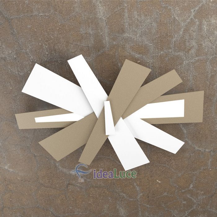 Plafoniera Top Light Ribbon Led Bianco-Sabbia 1139/65 BS Plafoniera Top Light Ribbon Led Bianco-Sabbia 1139/65 BS