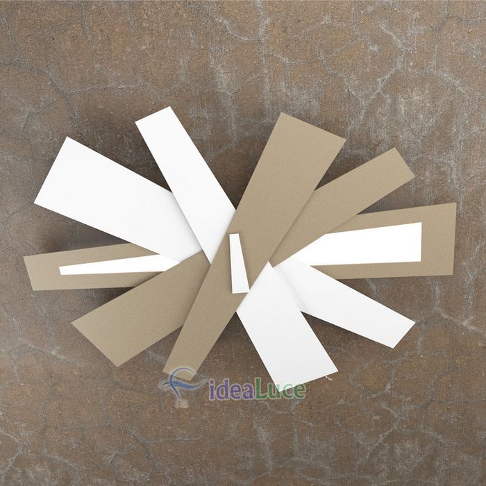 Plafoniera Top Light Ribbon Led Bianco-Sabbia 1139/85 BS