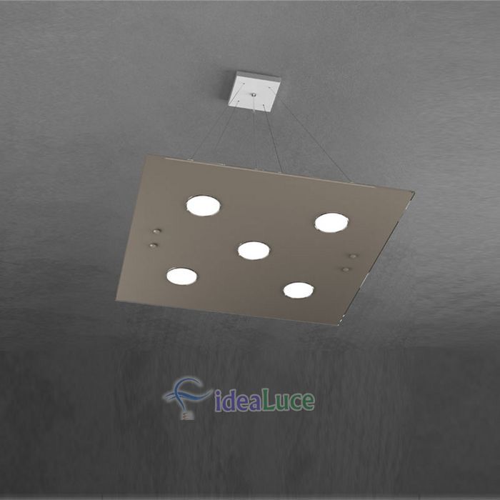 Sospensione Top Light Path Led Tortora 1141/S5 TO