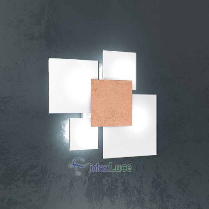 Plafoniera Top Light Upgrade Foglia Rame 1148/45 FR Plafoniera Top Light Upgrade Foglia Rame 1148/45 FR
